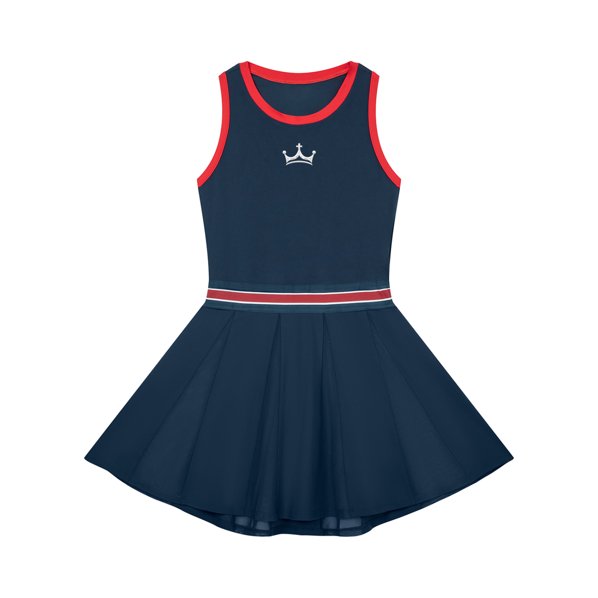 The GFG Heritage Colour Block Dress — White Crown