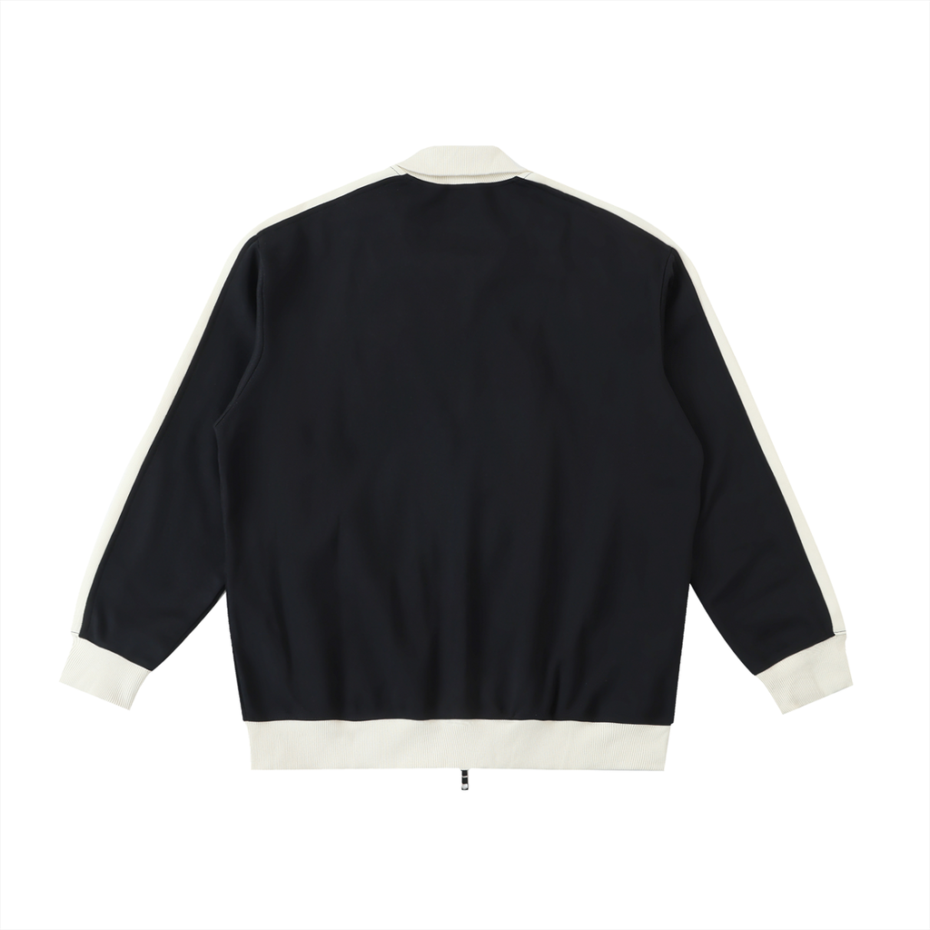 The GFG Heritage Contrast Trim Jacket — Silver Crown