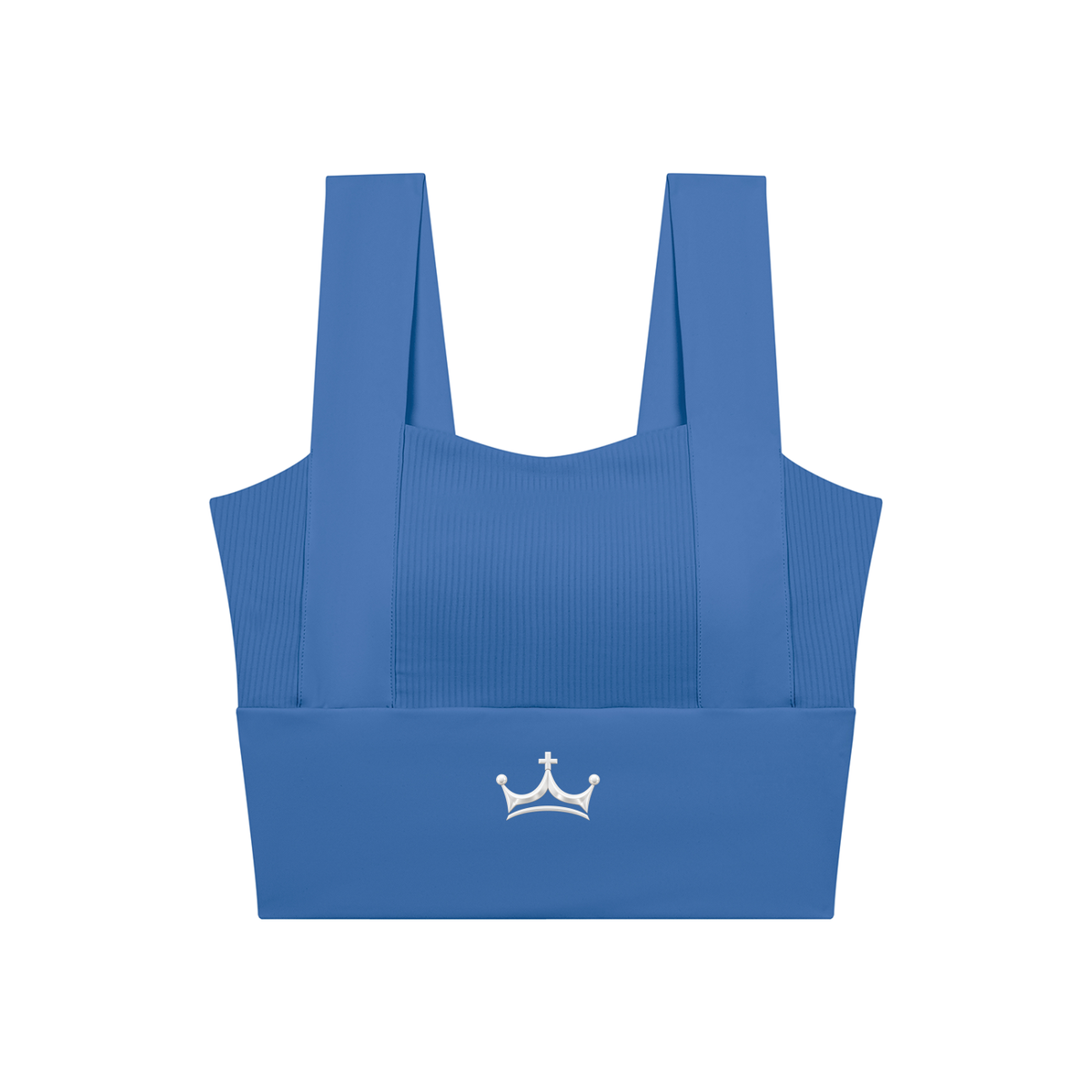 The GFG Heritage Square-Neck Yoga Tank — Silver Crown