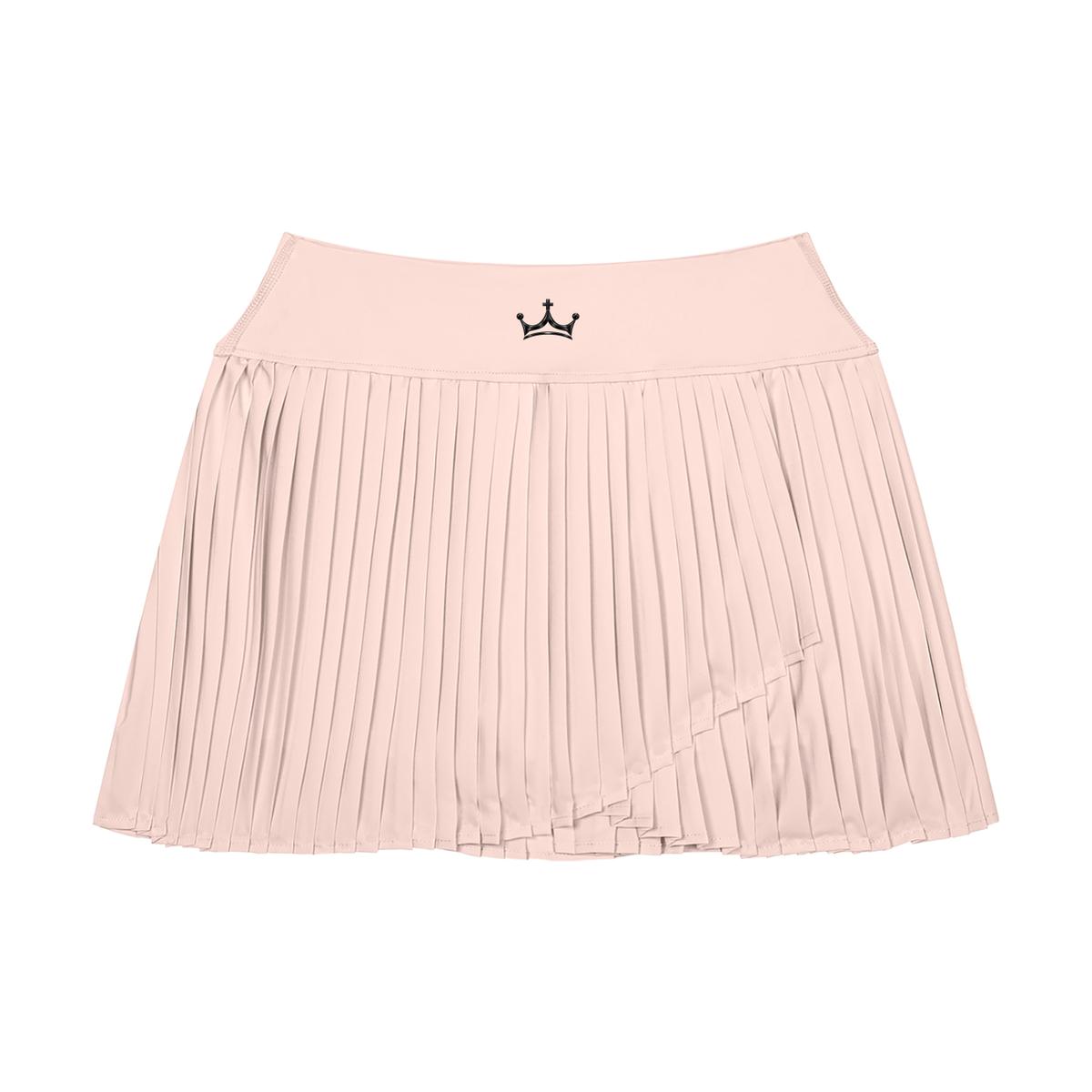 The GFG Heritage Pleated Yoga Skort — Black Crown