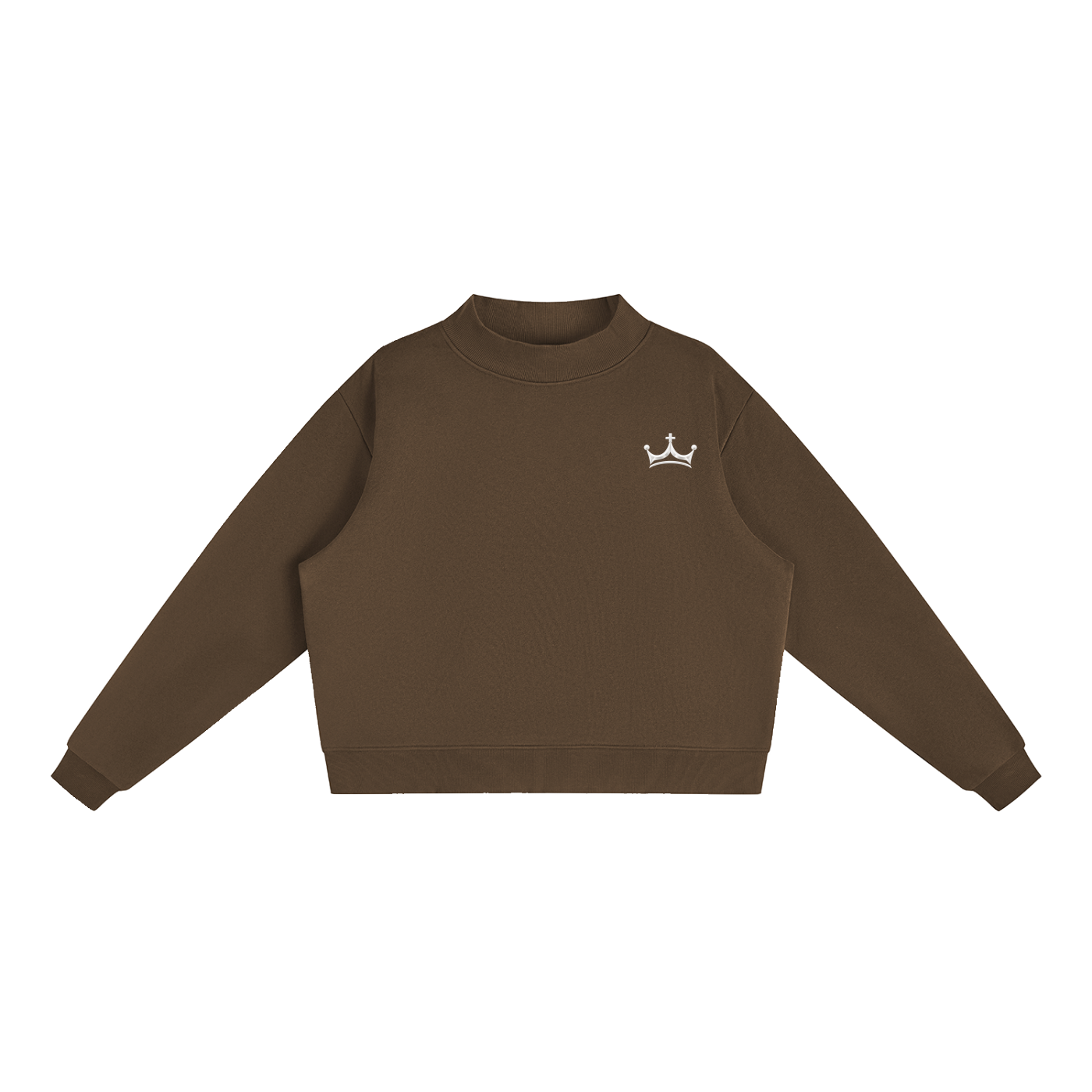 The Navy Crown Mock-Neck