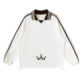The GFG Heritage Lapel Collar Sweatshirt — Black Crown