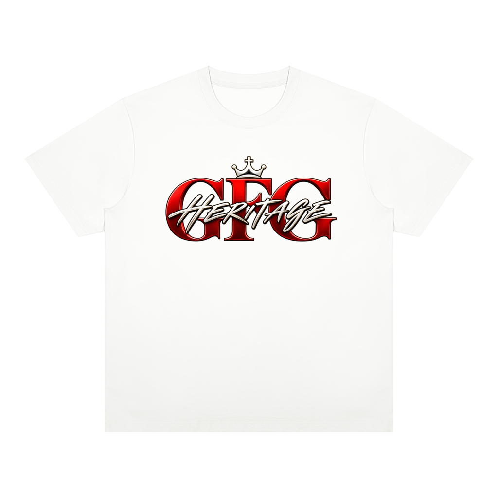 The GFG Heritage Statement Tee — Red Lettering
