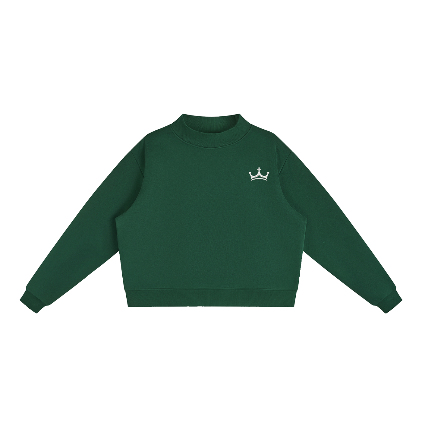 The Navy Crown Mock-Neck