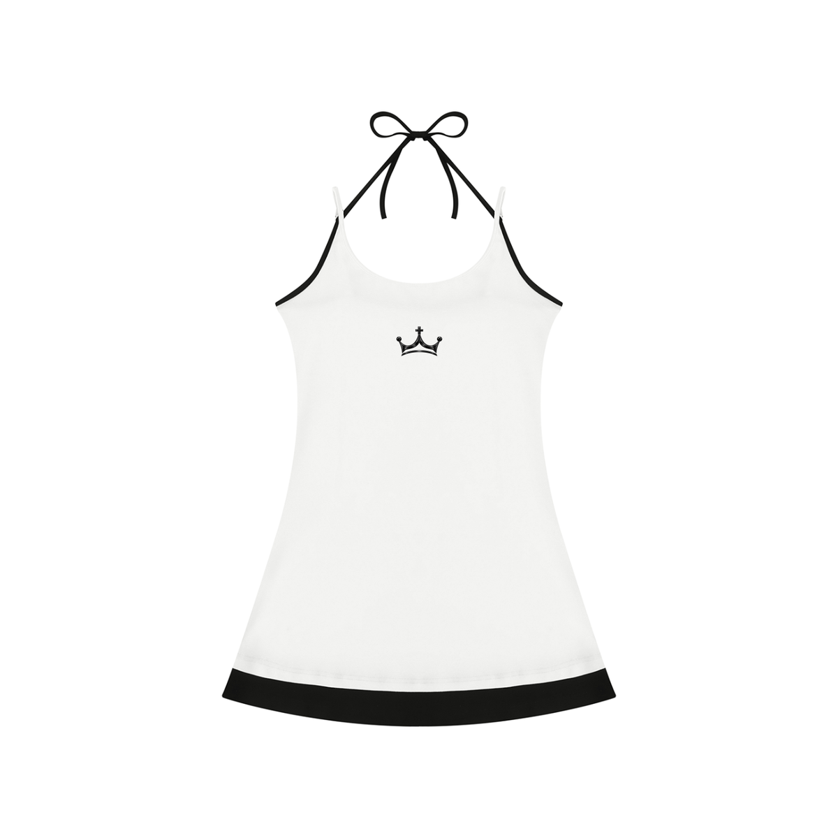 The GFG Heritage Bow-Tie Cami Dress — Black Crown