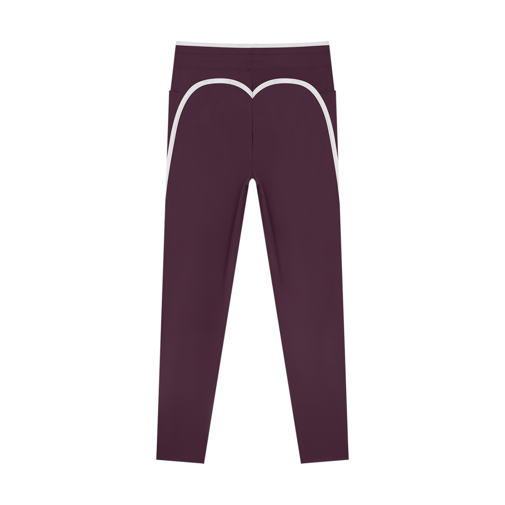 The GFG Heritage Side Stripe Yoga Leggings — White Crown