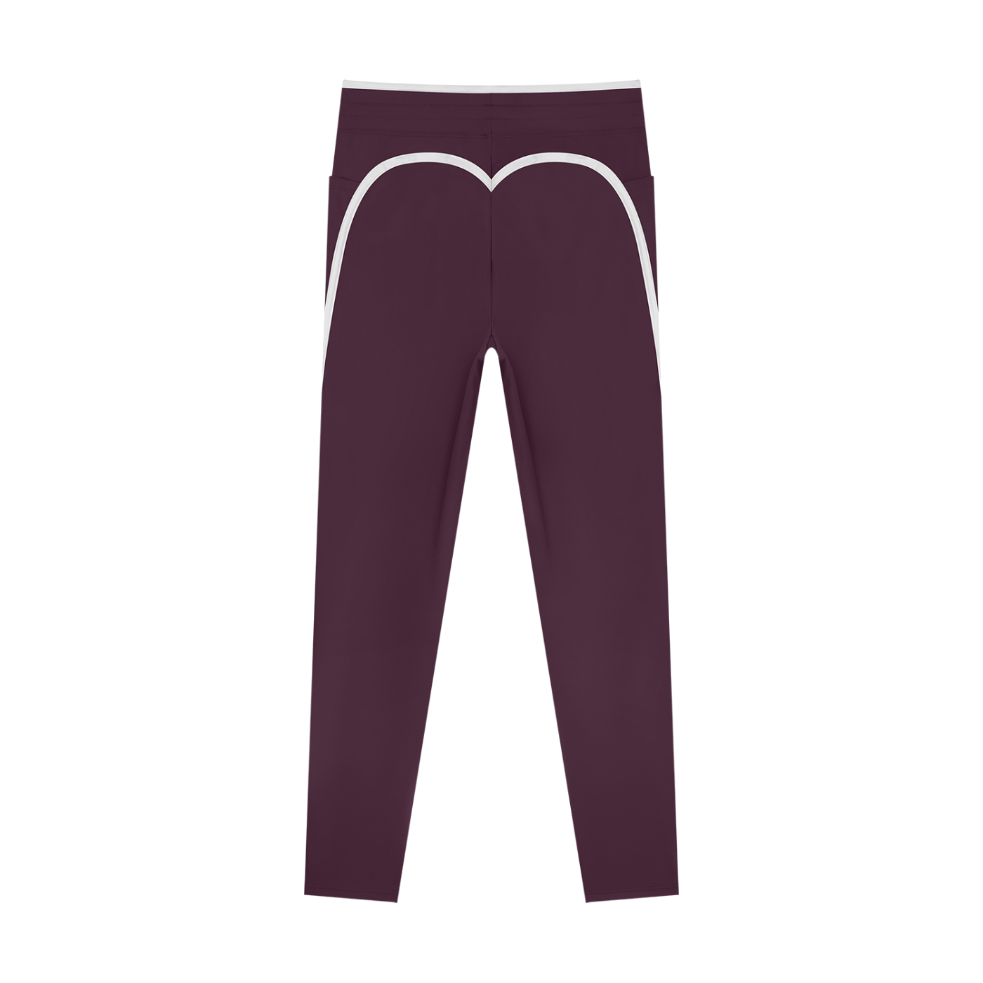 The GFG Heritage Side Stripe Yoga Leggings — White Crown