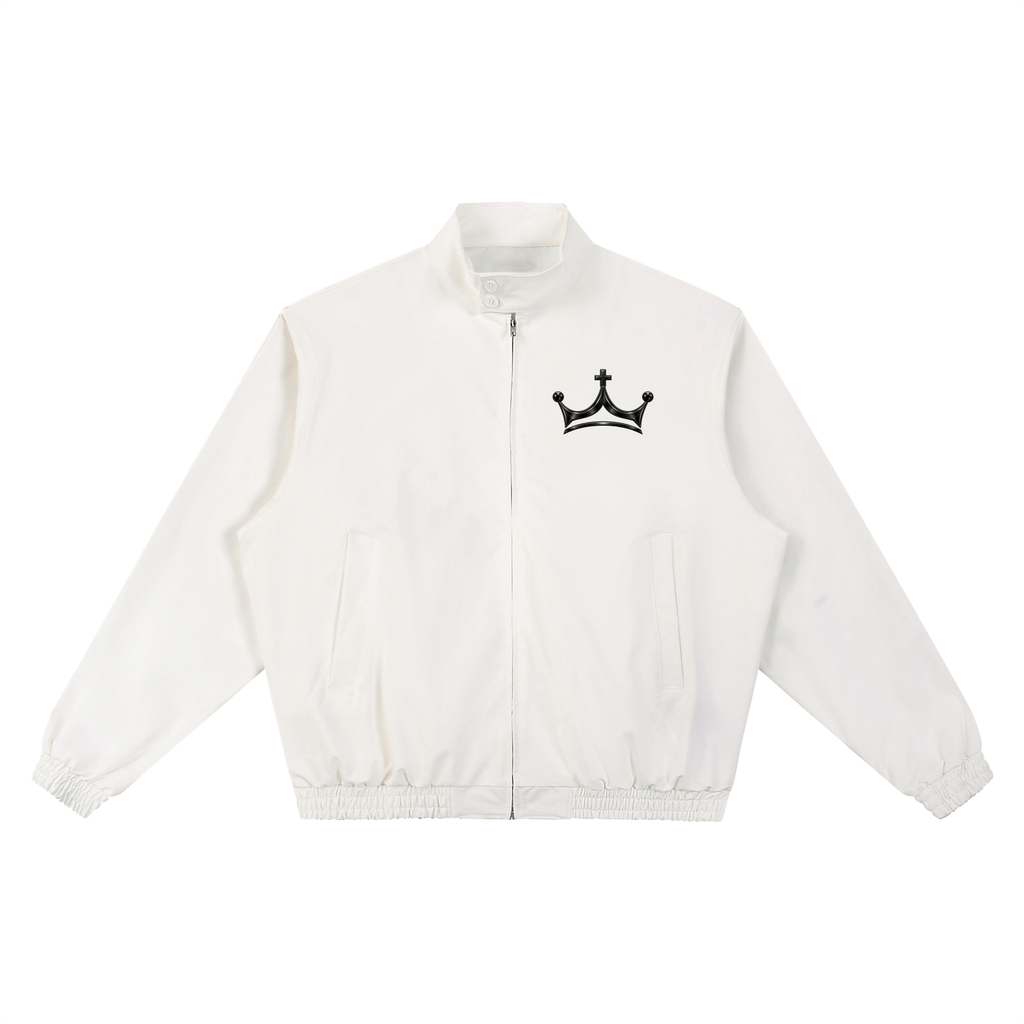 The GFG Heritage Stand Collar Bomber — Black Crown