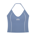 The GFG Heritage Halter Yoga Tank — White Crown