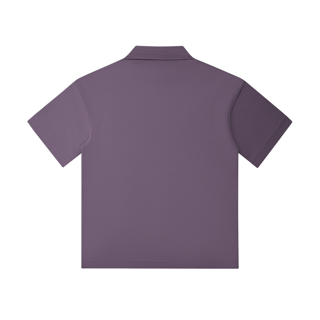 The GFG Heritage Drop-Shoulder Polo — White Crown