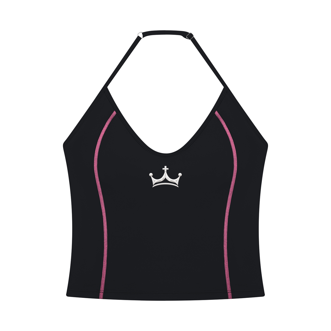 The GFG Heritage Halter Yoga Tank — White Crown