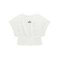 The GFG Heritage Dolman Crop Tee — Black Crown