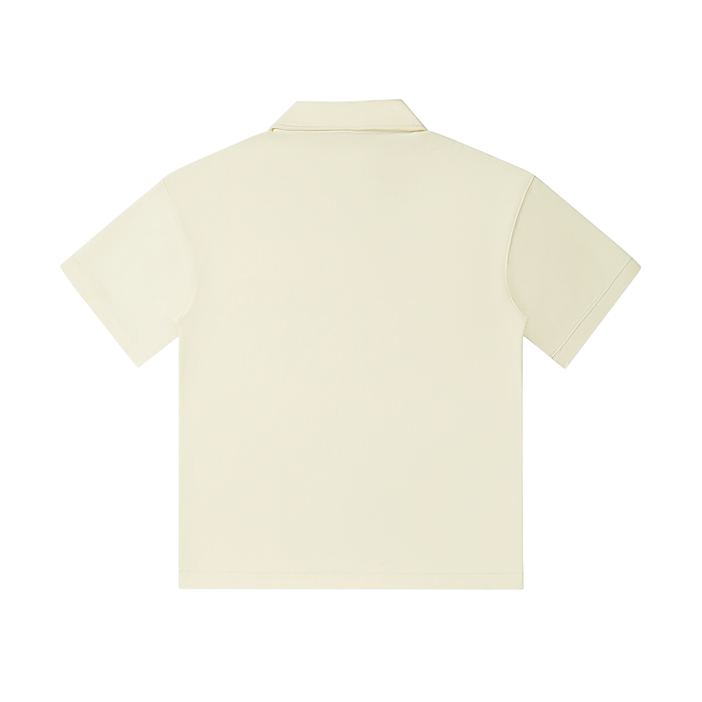 The GFG Heritage Drop-Shoulder Polo — Black Crown