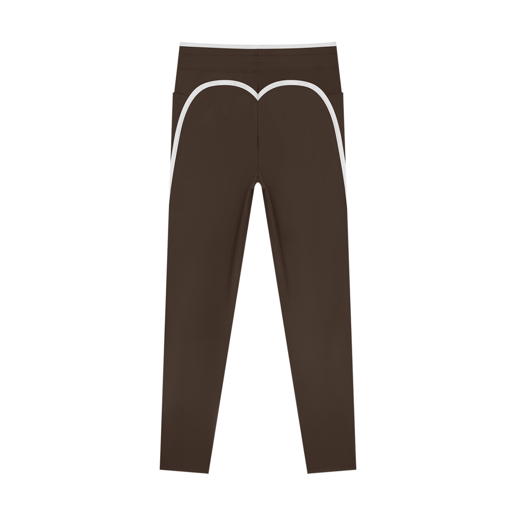 The GFG Heritage Side Stripe Yoga Leggings — White Crown