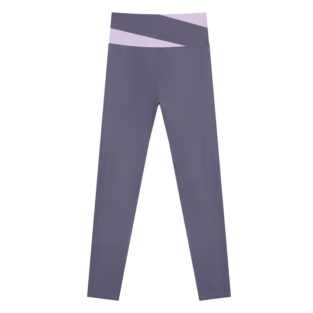 The GFG Heritage Color Block Yoga Leggings — White Crown