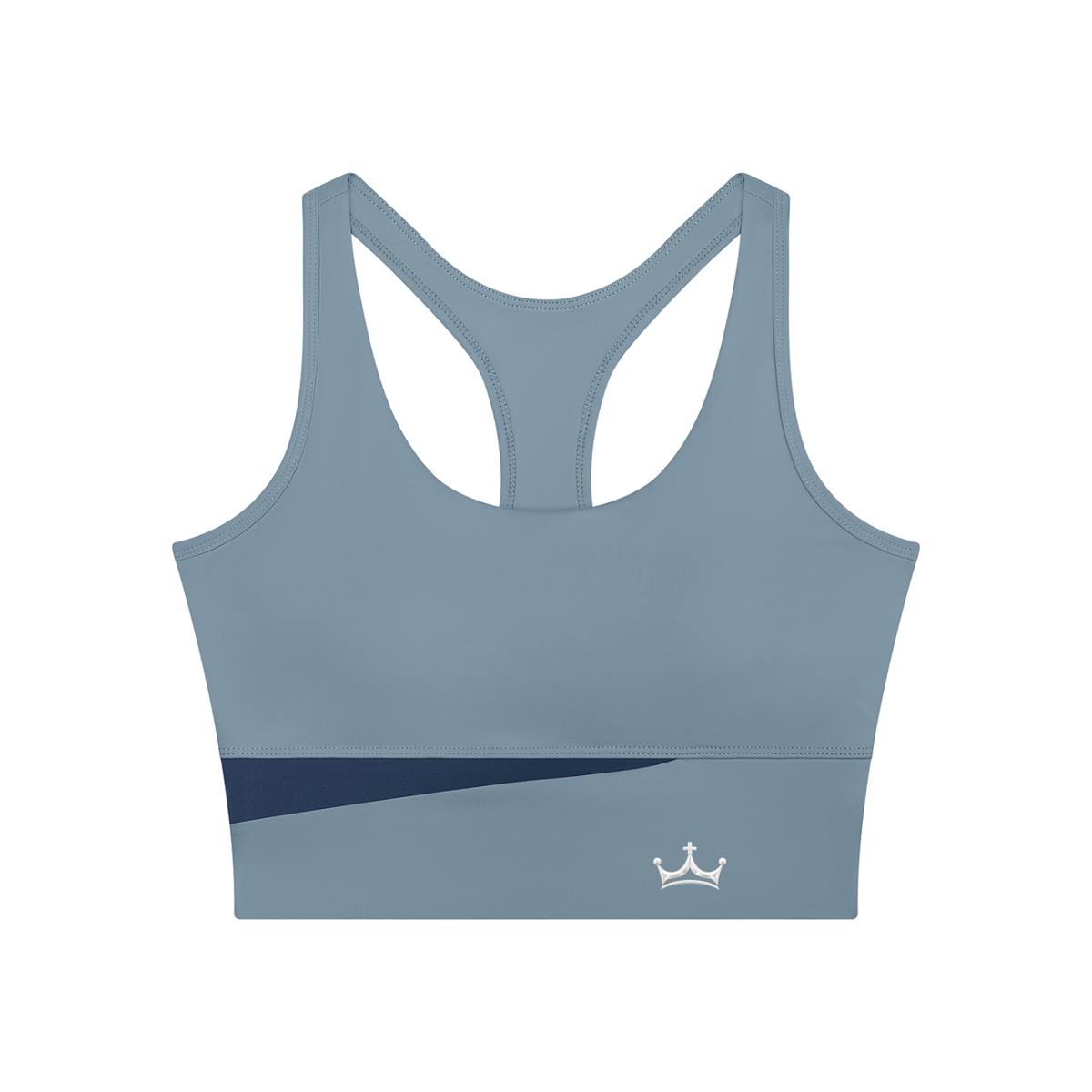 The GFG Heritage Color Block Yoga Tank — White Crown
