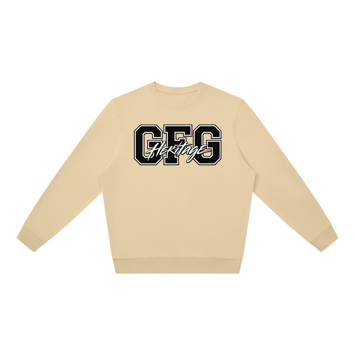 The GFG Heritage Oversized Crewneck — Varsity Lettering