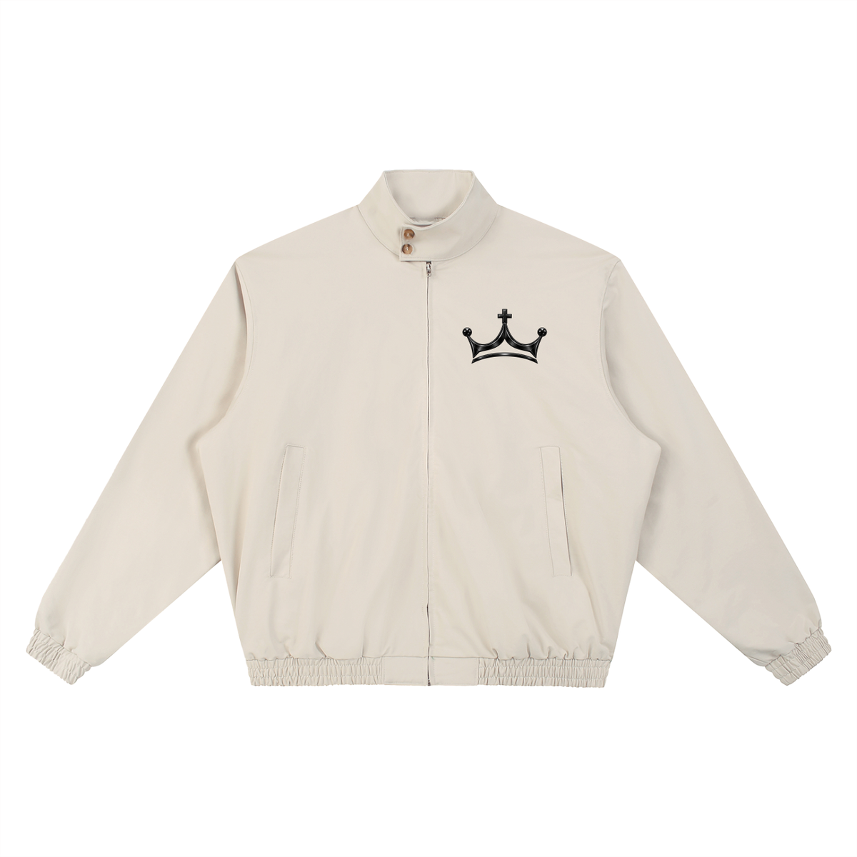 The GFG Heritage Stand Collar Bomber — Black Crown