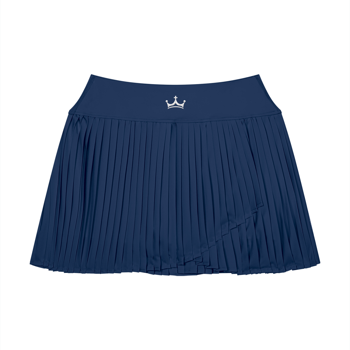 The GFG Heritage Pleated Yoga Skort — White Crown