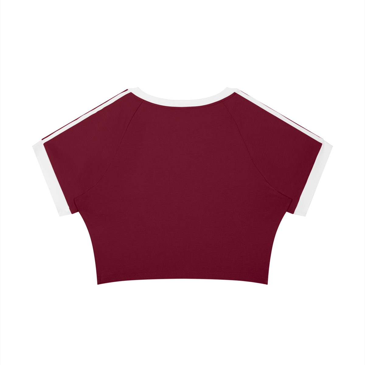 The GFG Heritage Varsity Crop Tee — White Crown