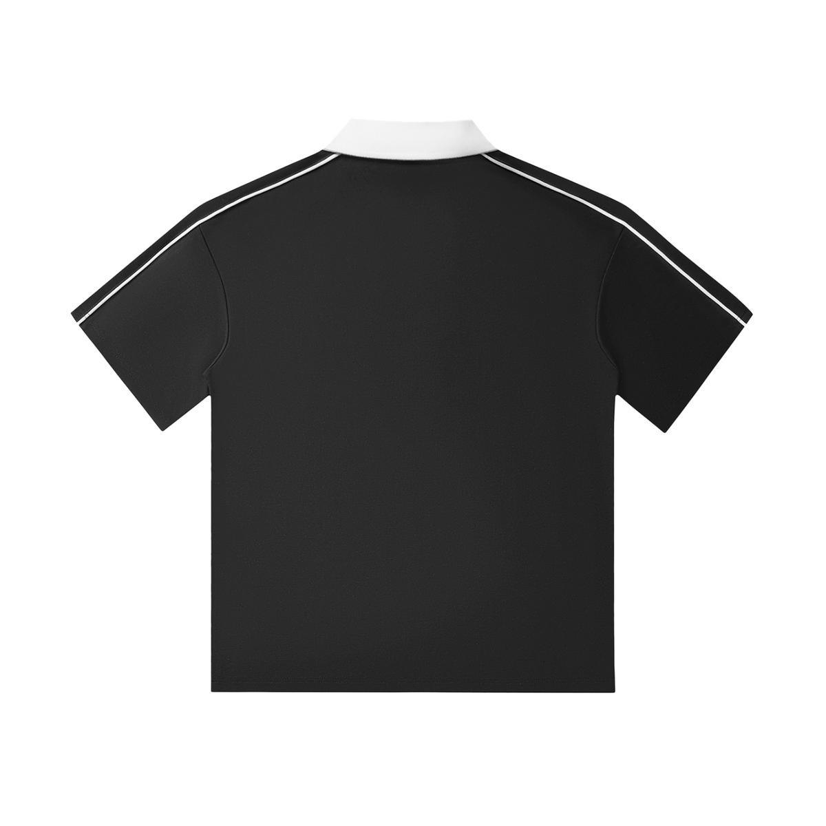 The GFG Heritage Contrast-Collar Polo — White Crown