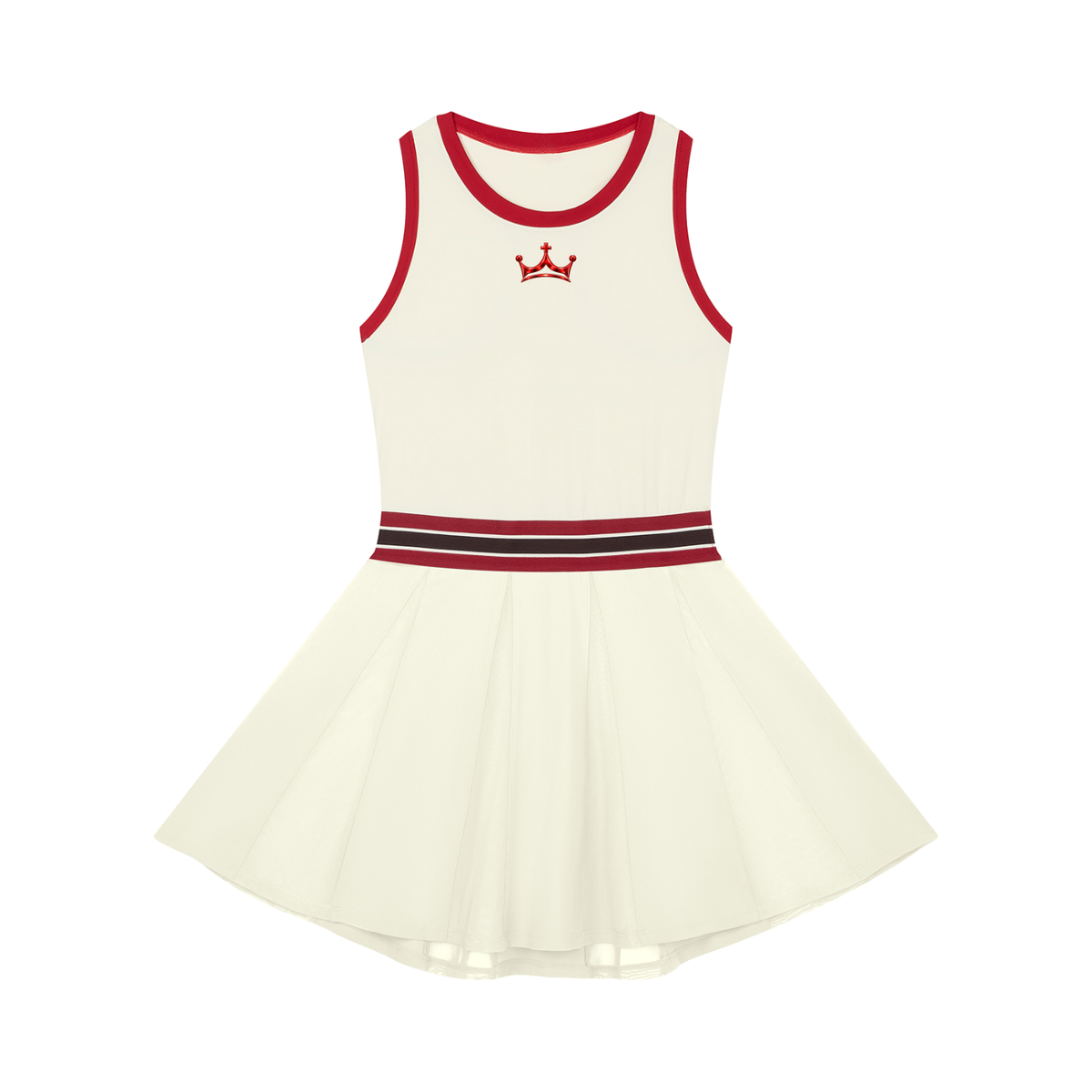 The GFG Heritage Color Block Dress — Red Crown