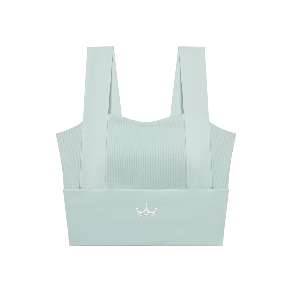 The GFG Heritage Square-Neck Yoga Tank — Silver Crown