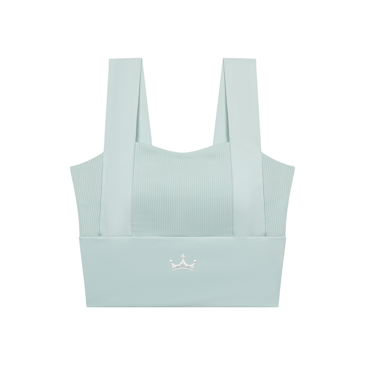 The GFG Heritage Square-Neck Yoga Tank — Silver Crown