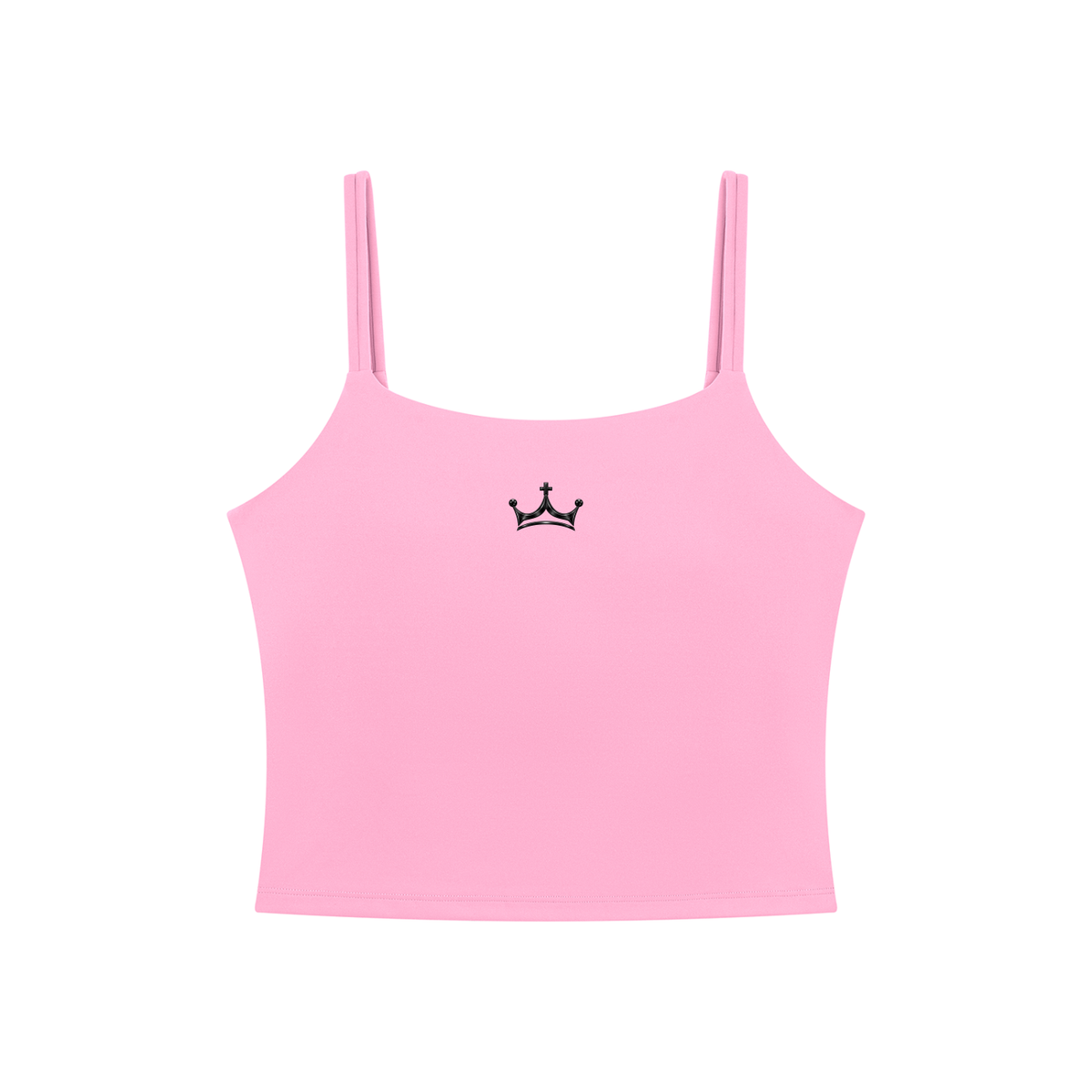 The GFG Heritage Yoga Crop Tank — Black Crown