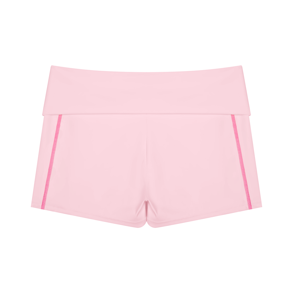 The GFG Heritage Yoga Biker Shorts — Black Crown