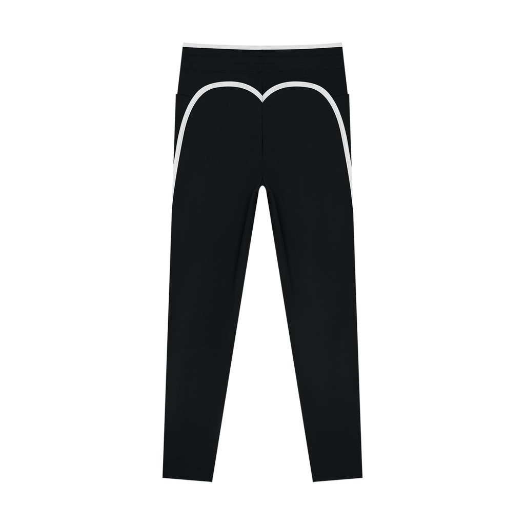 The GFG Heritage Side Stripe Yoga Leggings — White Crown