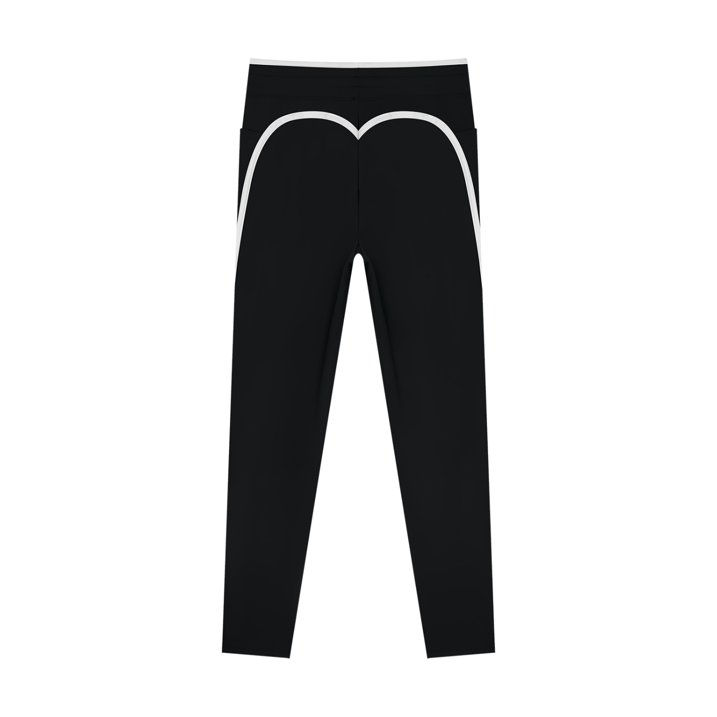 The GFG Heritage Side Stripe Yoga Leggings — White Crown