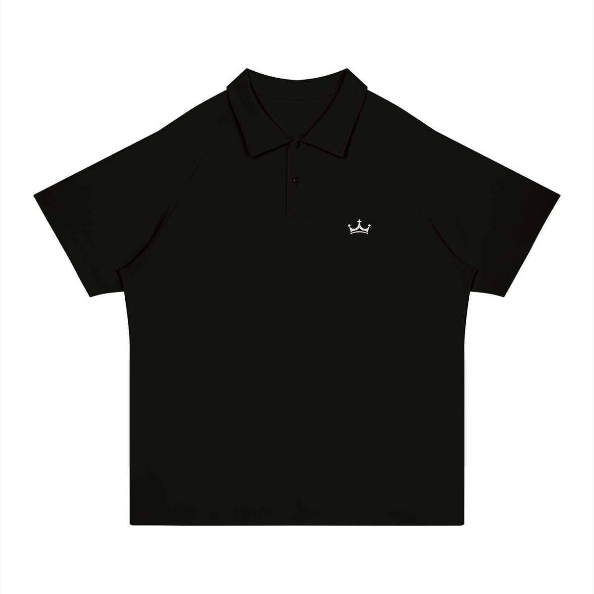 The GFG Heritage Regular-Fit Polo — White Crown