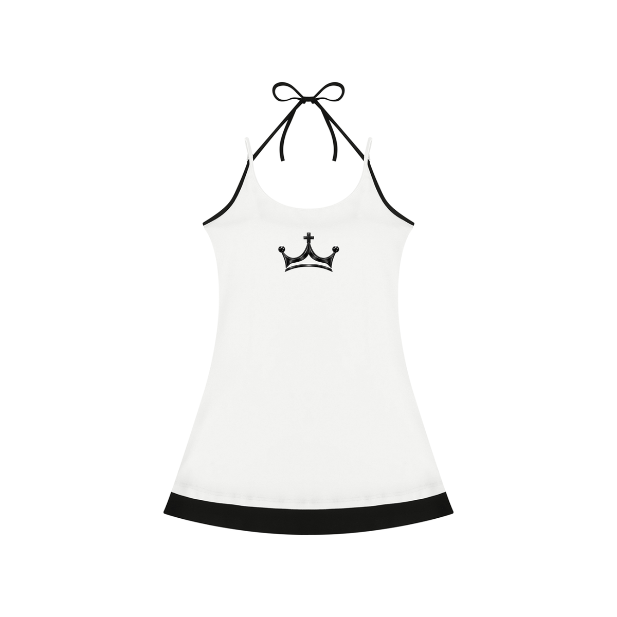 The GFG Heritage Bow-Tie Cami Dress — Black Crown