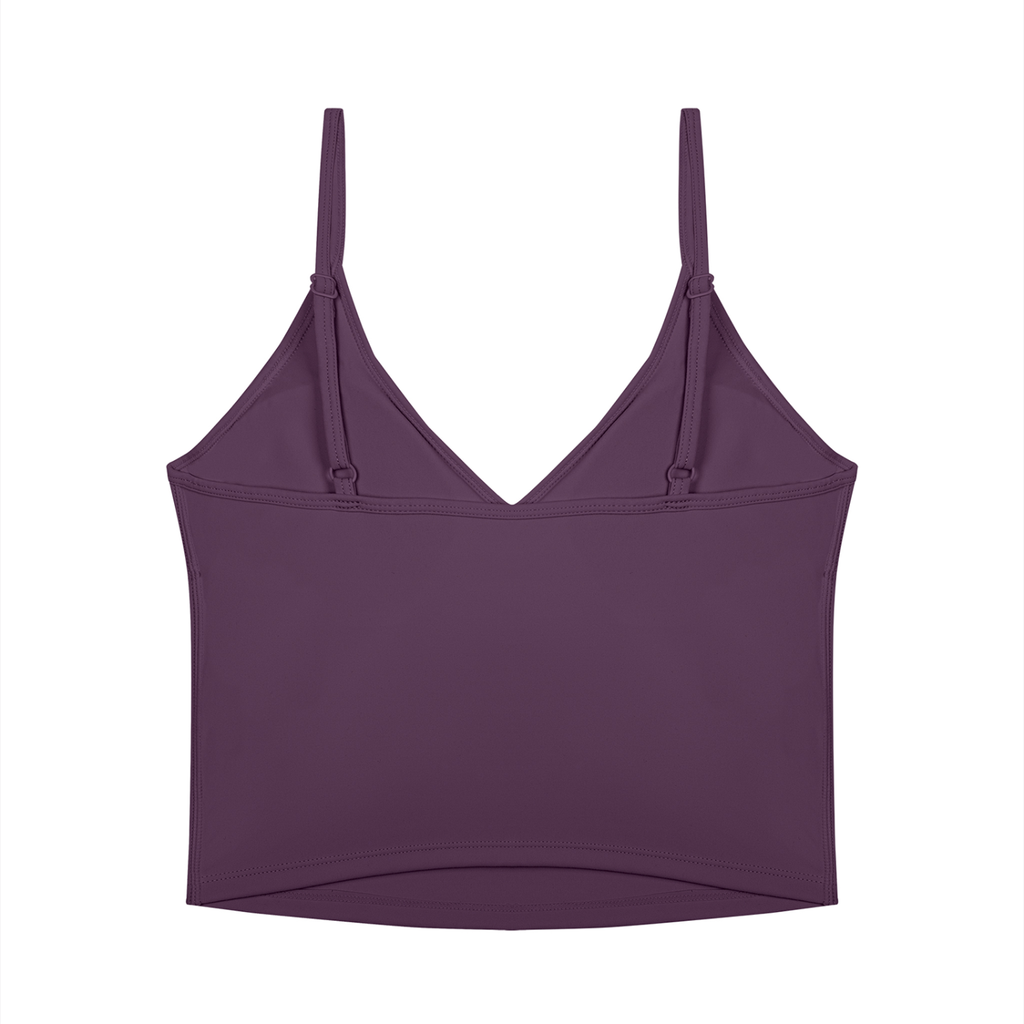 The GFG Heritage V-Neck Yoga Tank — White Crown