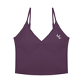 The GFG Heritage V-Neck Yoga Tank — White Crown
