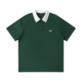 The GFG Heritage Contrast Raglan Polo — White Crown