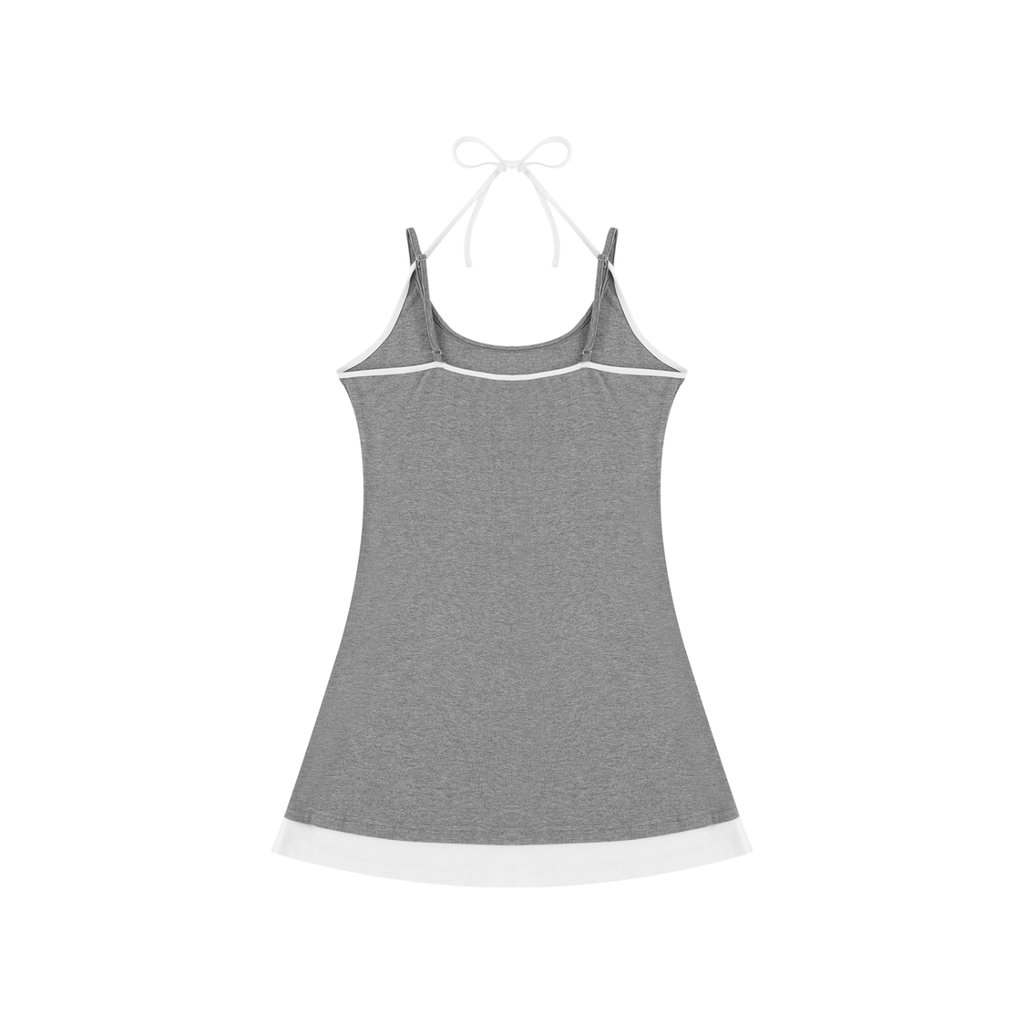 The GFG Heritage Bow-Tie Cami Dress — White Crown