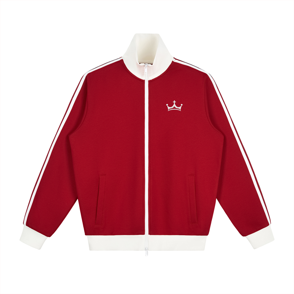 The GFG Heritage Track Jacket — White Crown