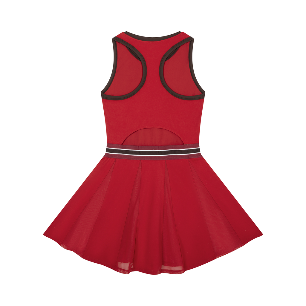 The GFG Heritage Color Block Dress — White Crown