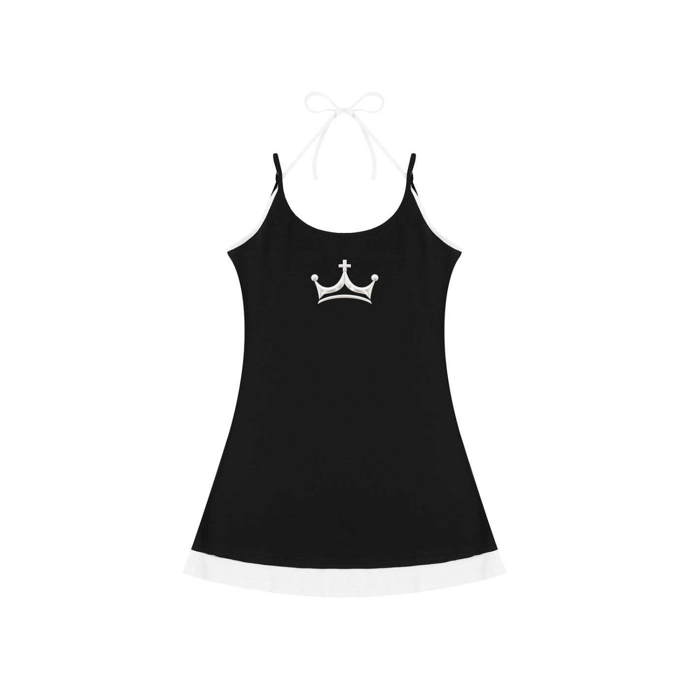 The GFG Heritage Bow-Tie Cami Dress — White Crown