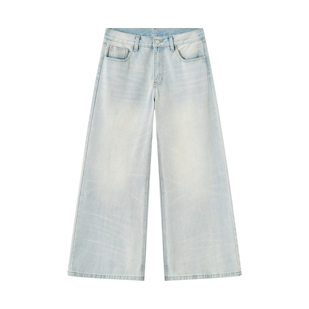 The GFG Heritage Wide Leg Jeans — Light Wash