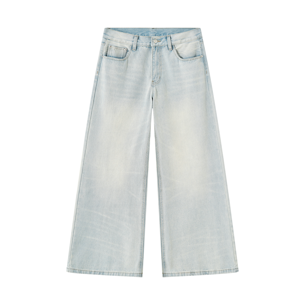 The GFG Heritage Wide Leg Jeans — Light Wash