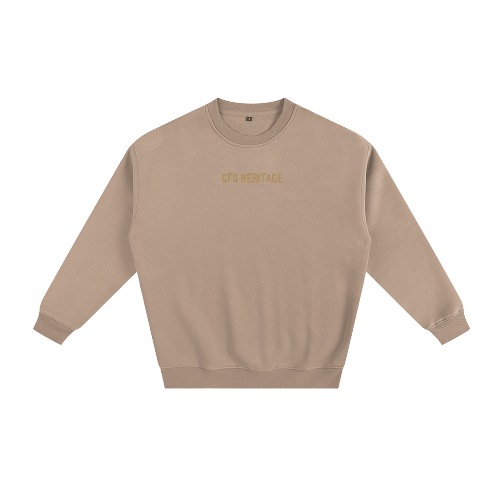 The GFG Heritage Fleeced Sweatshirt — Gold Lettering