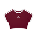 The GFG Heritage Collegiate Crop Tee — White Crown