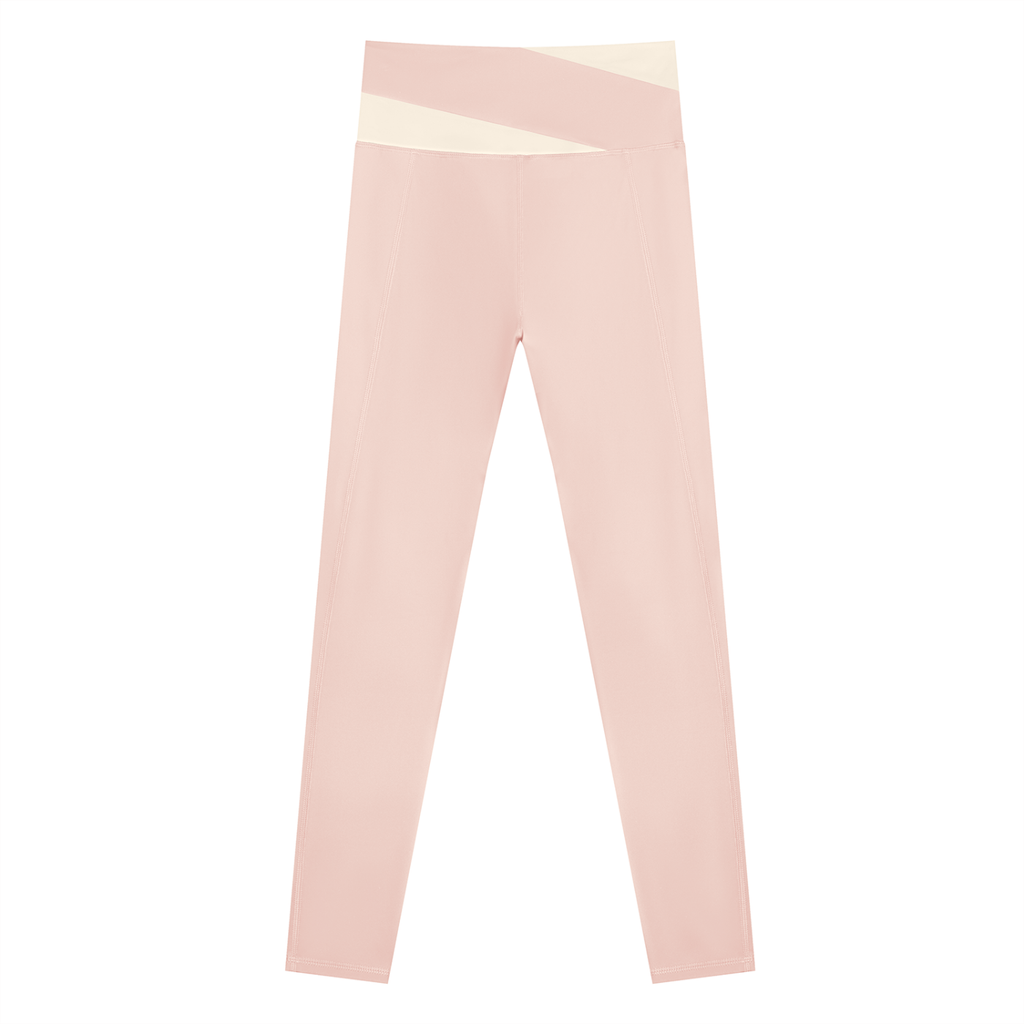 The GFG Heritage Color Block Yoga Leggings — Black Crown