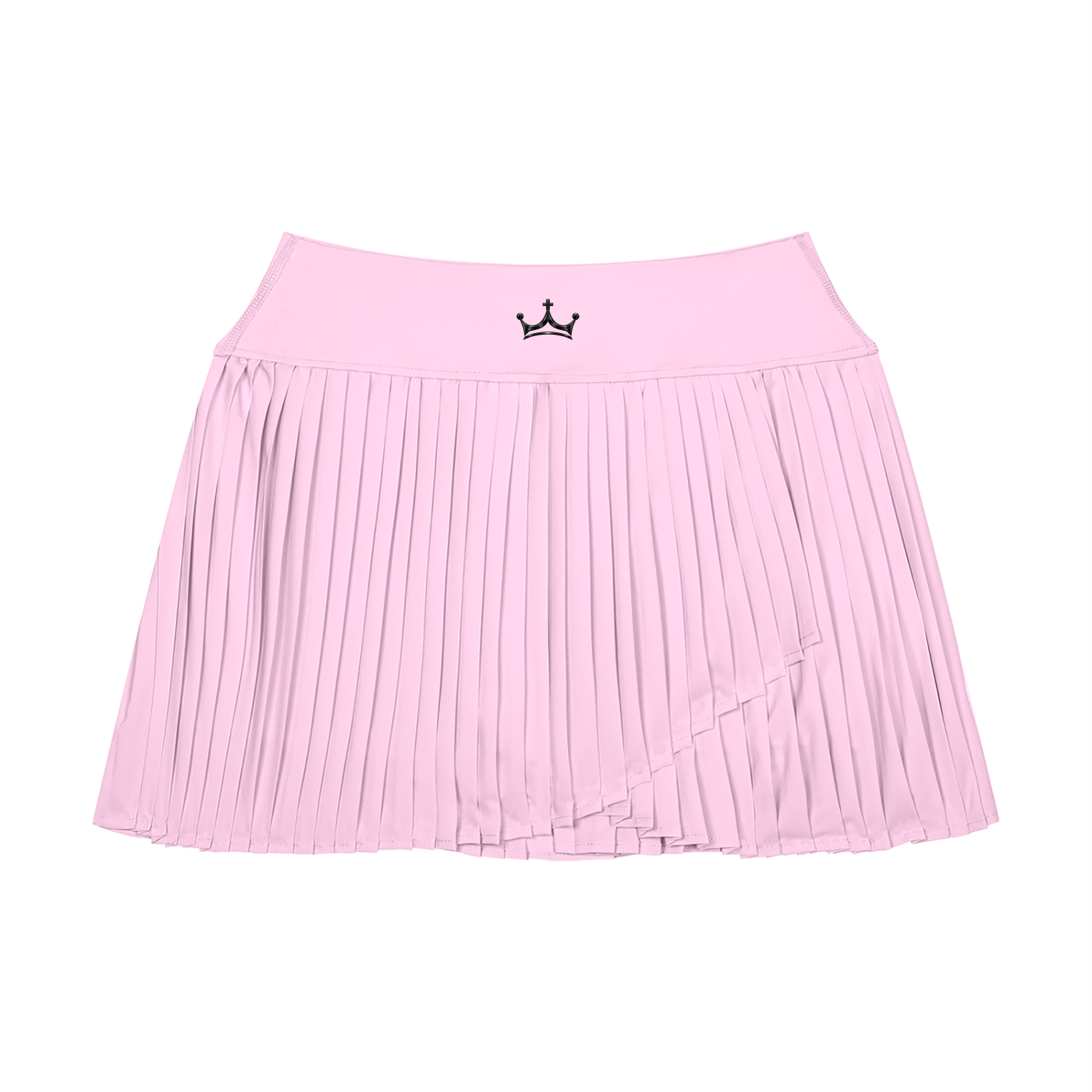 The GFG Heritage Pleated Yoga Skort — Black Crown