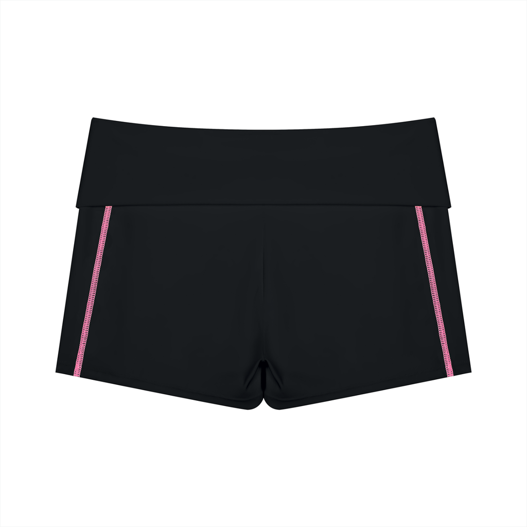 The GFG Heritage Yoga Biker Shorts — White Crown