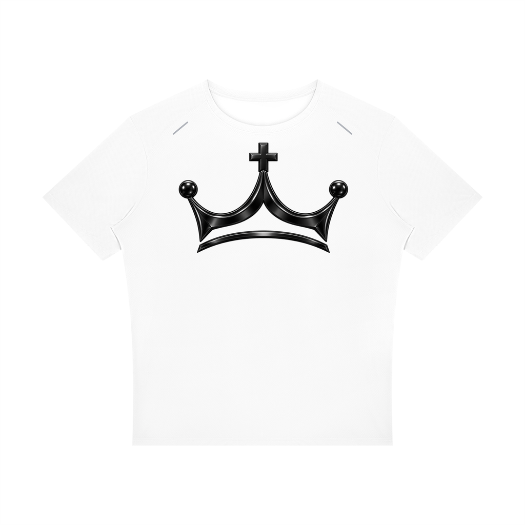 The GFG Heritage Raglan Tee — Black Crown