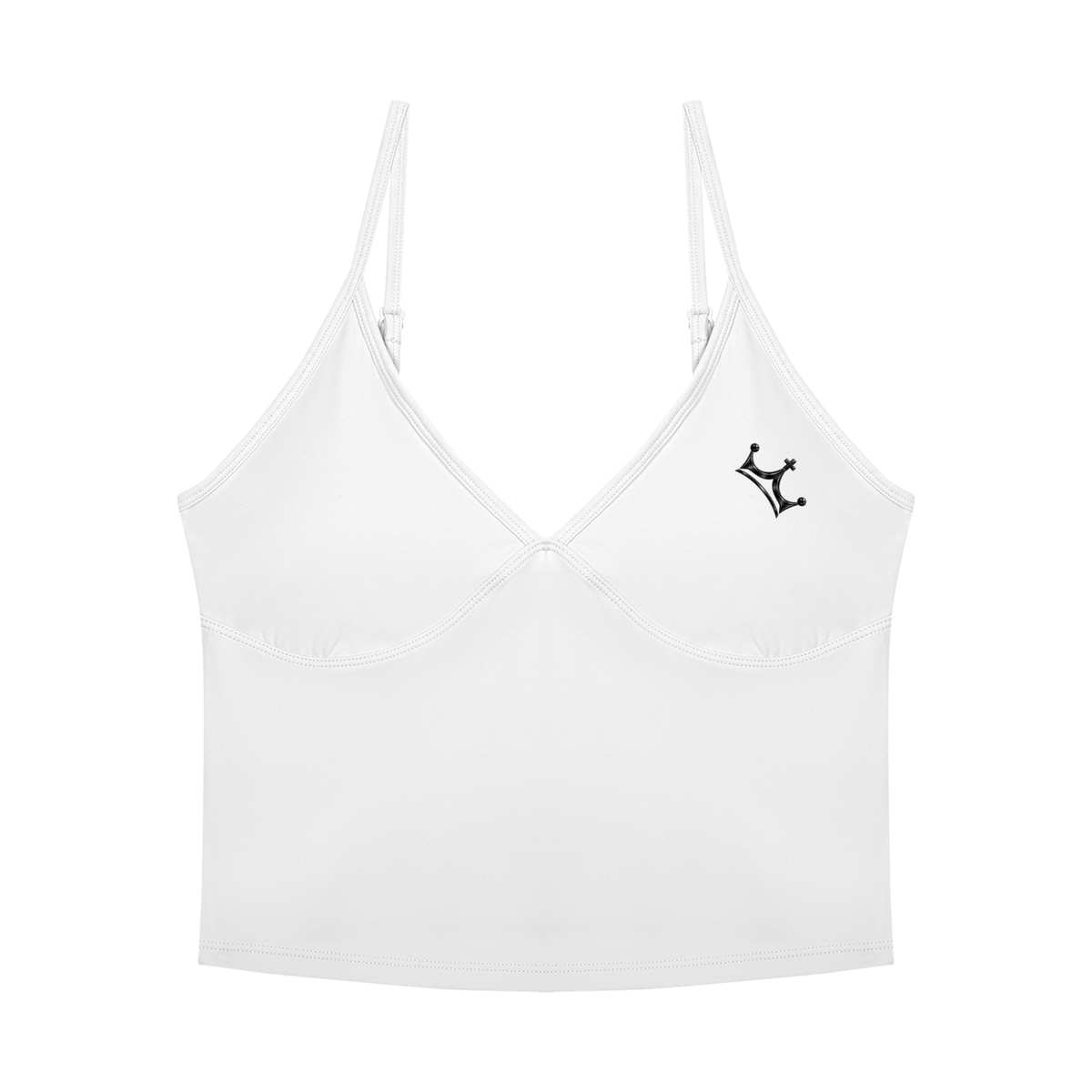 The GFG Heritage V-Neck Yoga Tank — Black Crown